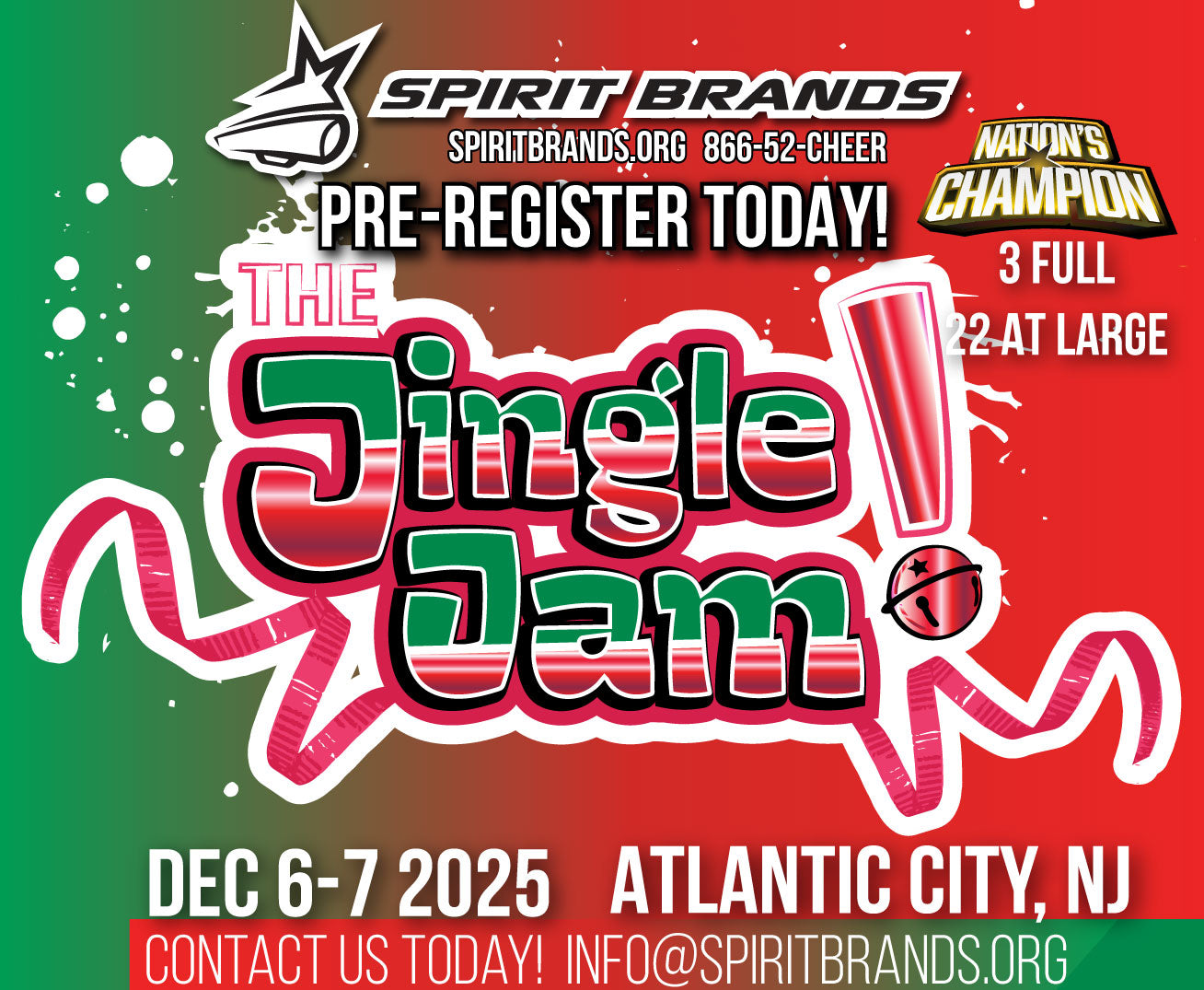 The Jingle Jam Nationals Dec 6-7, 2025 Atlantic City, NJ – SPIRIT