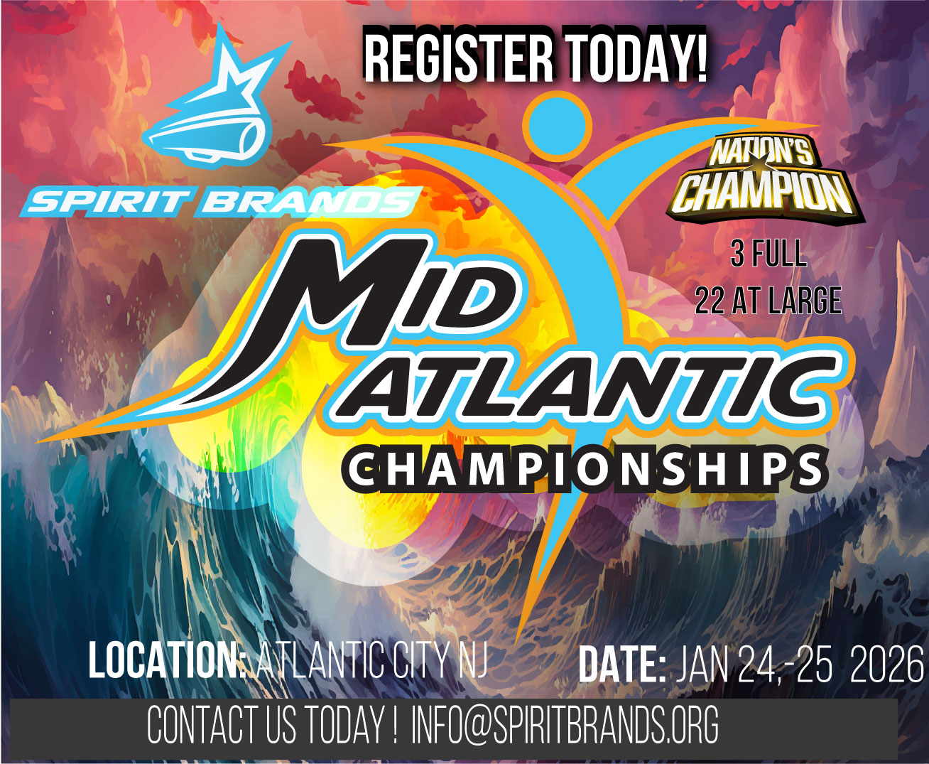 Mid Atlantic Championships Jan 24-25, 2026 Atlantic City – SPIRIT