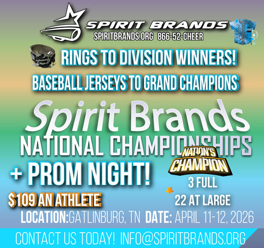 Spirit Brands Nationals April 11-12, 2026 Gatlinburg, TN