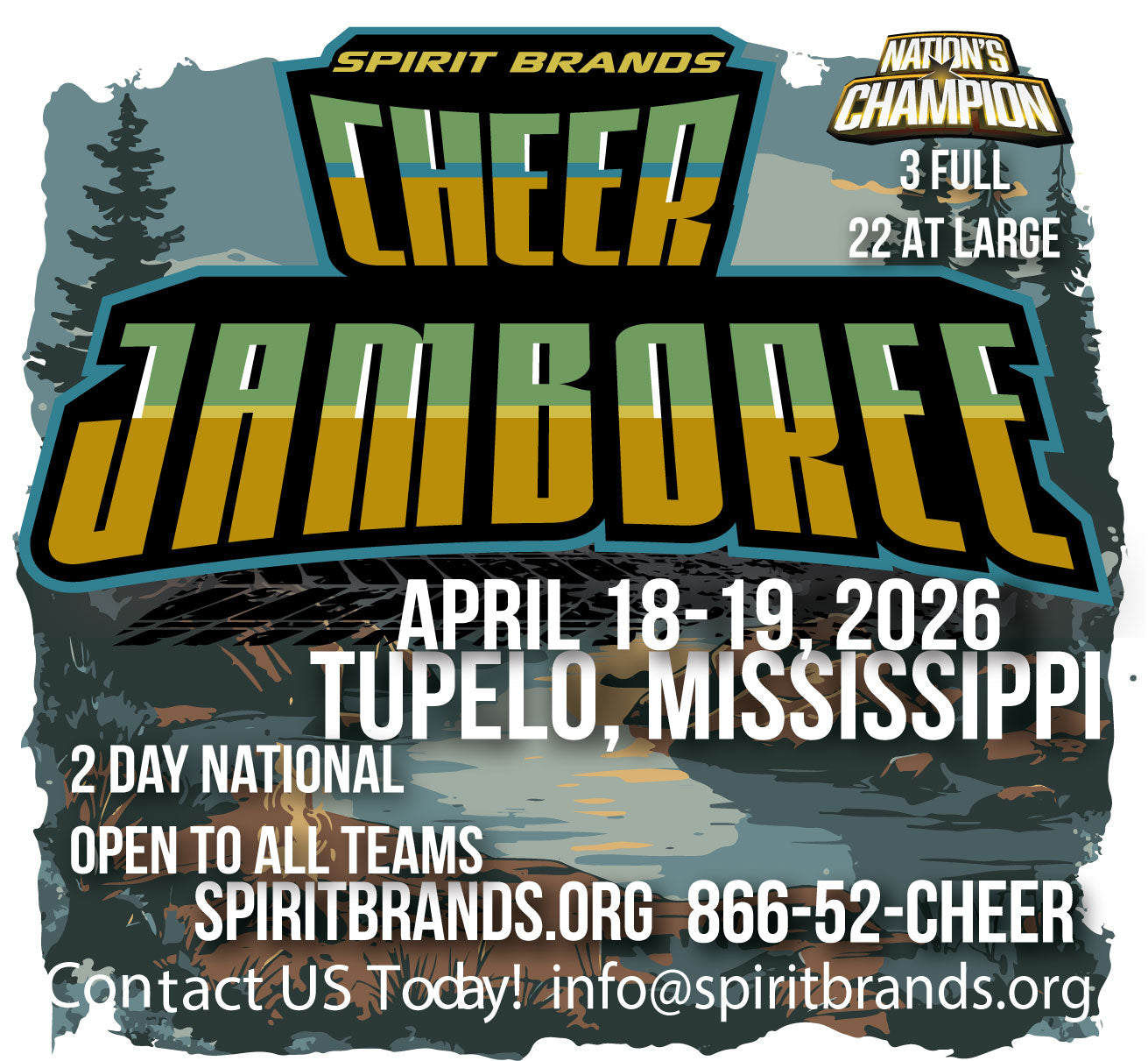 Cheer Jamboree Nationals April 18-19, 2026