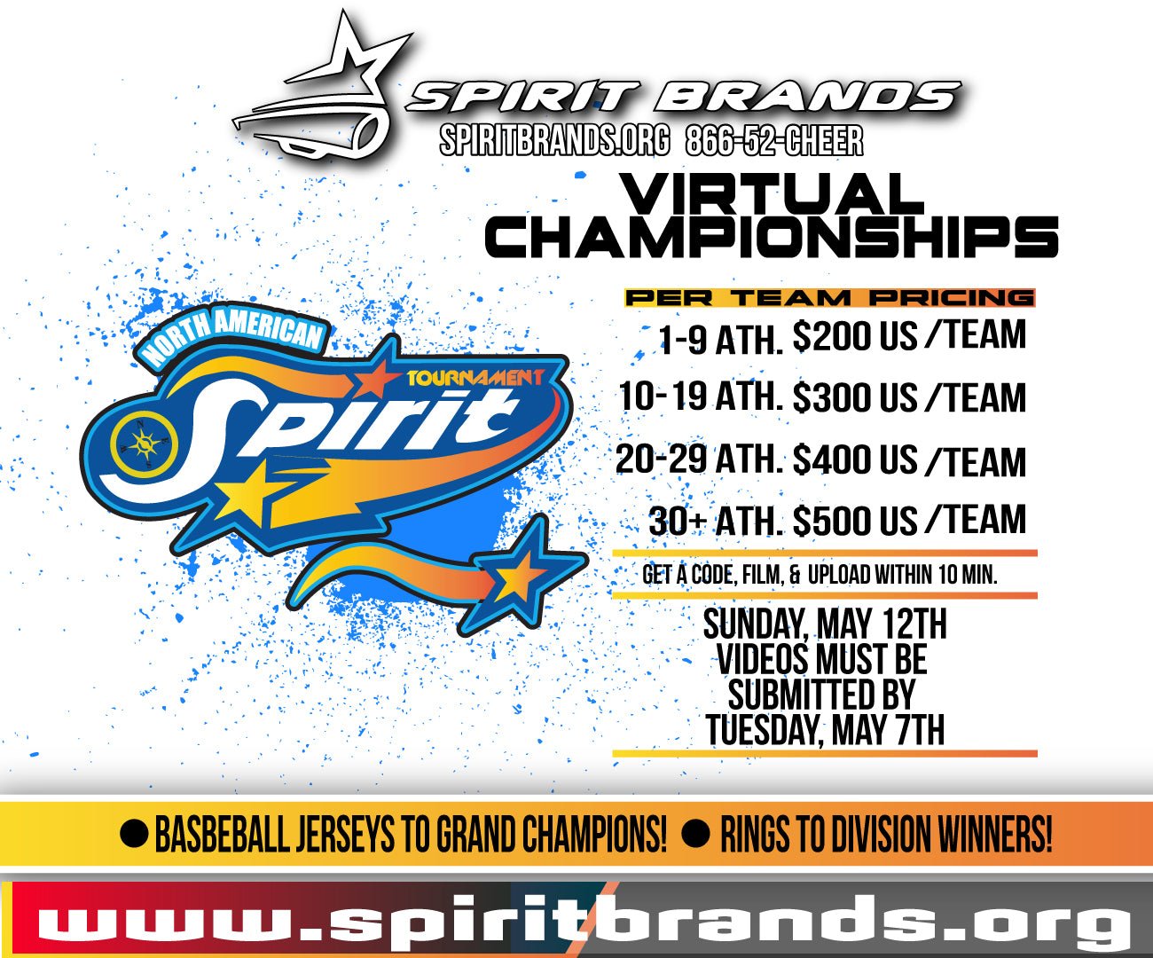 May's Championships - The North American Spirit Tournament - VIRTUAL May 16 - SPIRIT BRANDS