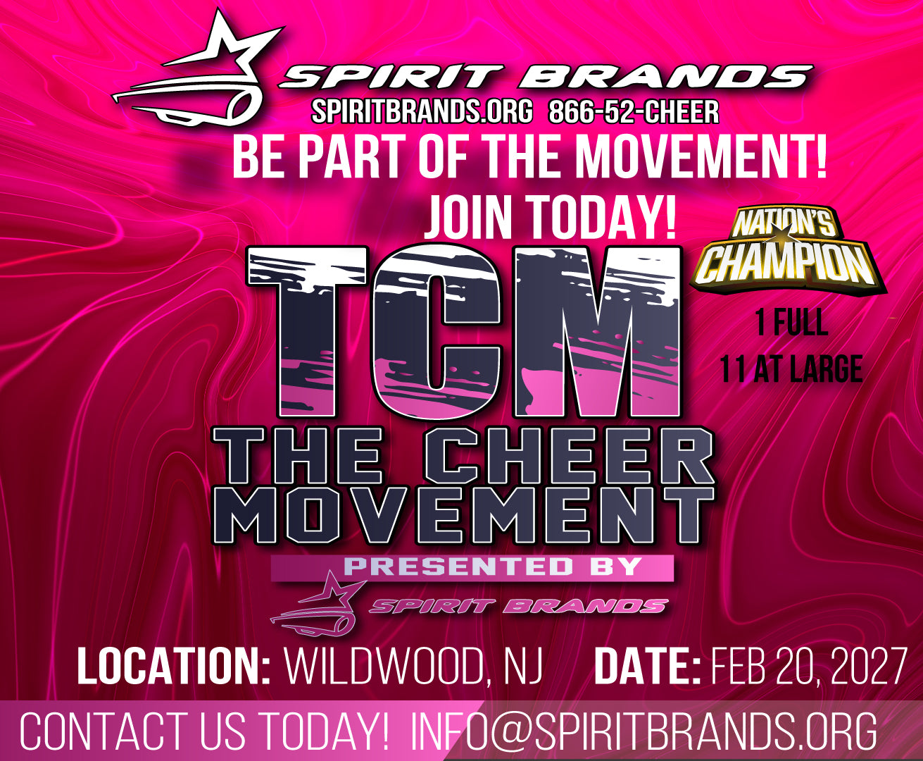The Cheer Movement -Feb 20, 2027 Wildwood, NJ