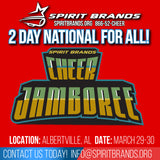 Cheer Jamboree Nationals  March 29-30, 2025