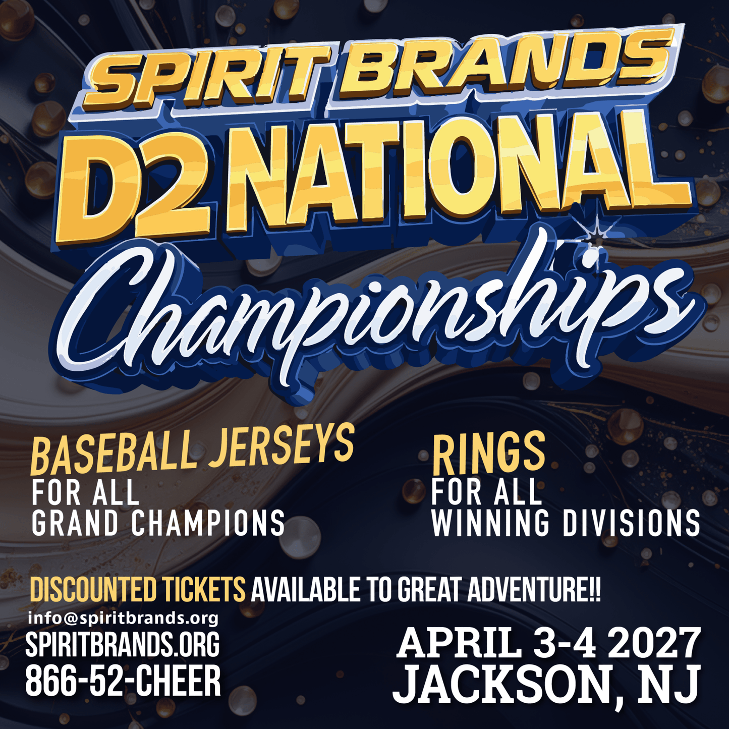 D2 Spirit Brands National Championships April 3-4, 2027 - SPIRIT BRANDS