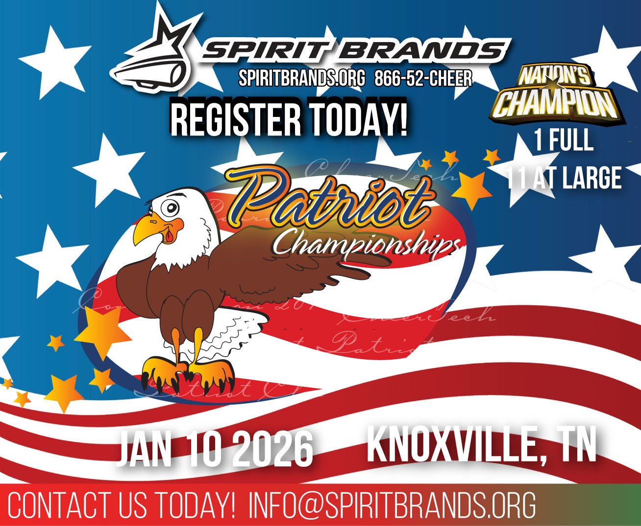Patriot Championships February 20, 2027 - SPIRIT BRANDS